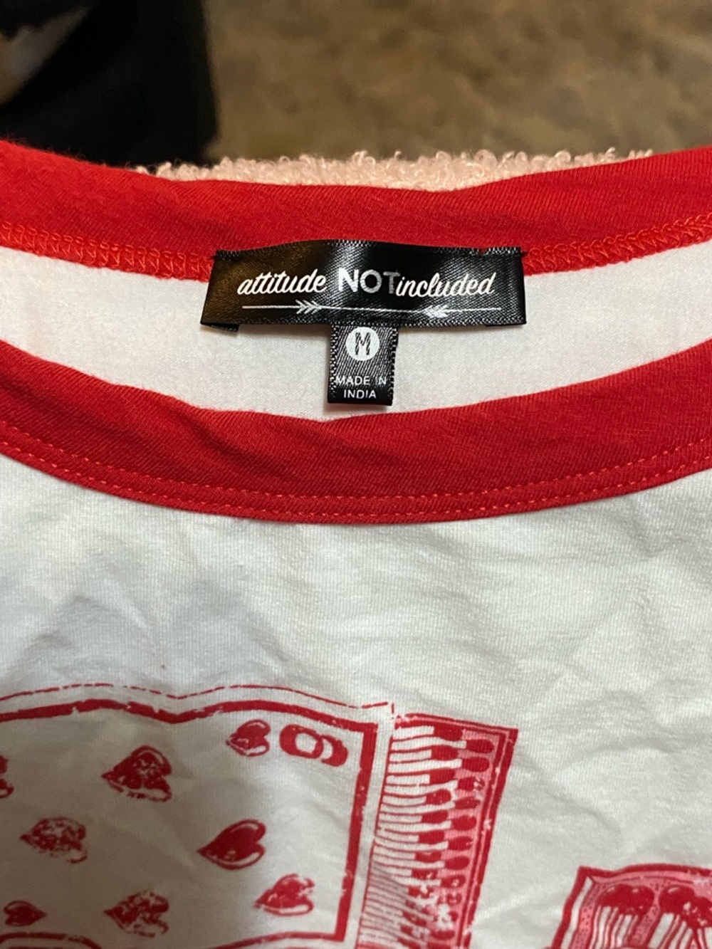 White & Red Graphic Ringer Tee - Picture 2 of 2